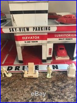 Vintage Litho Tin Marx Sears Sky View Parking Playset Rare