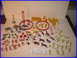 Vintage Lot of 85+ Marx Super Circus 1950's ANIMALS & PERFORMERS & Accessories