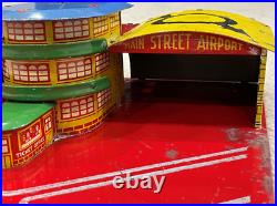 Vintage Louis MARX City Airport Sky Way TIN Toy Excellent Condition