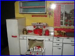 Vintage Louis Marx 1950's Modern Kitchen Play Set w Original Box