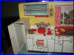 Vintage Louis Marx 1950's Modern Kitchen Play Set w Original Box