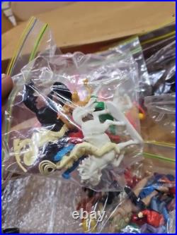Vintage Louis Marx Fort Apache Play Set Box Figures Horses Accessories