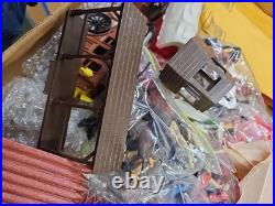 Vintage Louis Marx Fort Apache Play Set Box Figures Horses Accessories
