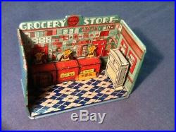 Vintage Louis Marx Home Town Grocery Store Tin Litho Playset no box 1920s