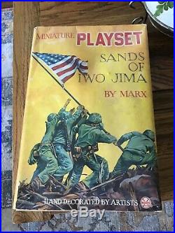 Vintage Louis Marx Miniature Model SANDS OF IWO JIMA Play Original Box