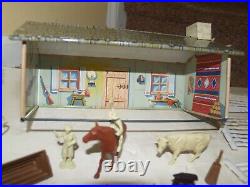 Vintage Louis Marx Playset Roy Rogers Rodeo Ranch Western Cowboy Toy Set