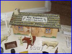 Vintage Louis Marx Playset Roy Rogers Rodeo Ranch Western Cowboy Toy Set