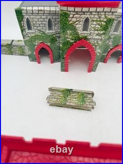 Vintage Louis Marx Prince Valiant Medieval Castle figures & horses 1950s Litho