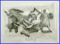 Vintage Louis Marx Prince Valiant Medieval Castle figures & horses 1950s Litho