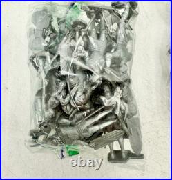 Vintage Louis Marx Prince Valiant Medieval Castle figures & horses 1950s Litho