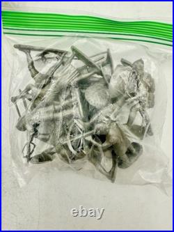 Vintage Louis Marx Prince Valiant Medieval Castle figures & horses 1950s Litho