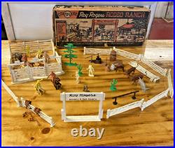 Vintage Louis Marx Roy Rogers Rodeo Ranch Playset Incomplete