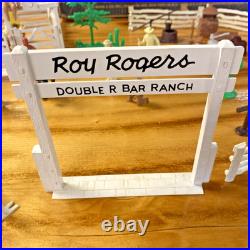 Vintage Louis Marx Roy Rogers Rodeo Ranch Playset Incomplete