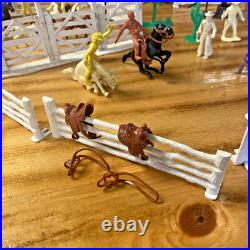 Vintage Louis Marx Roy Rogers Rodeo Ranch Playset Incomplete