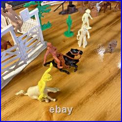 Vintage Louis Marx Roy Rogers Rodeo Ranch Playset Incomplete