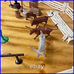Vintage Louis Marx Roy Rogers Rodeo Ranch Playset Incomplete
