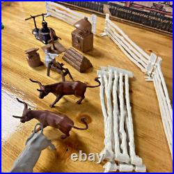 Vintage Louis Marx Roy Rogers Rodeo Ranch Playset Incomplete