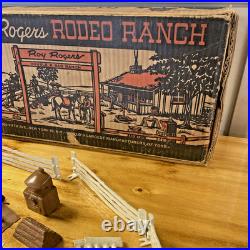 Vintage Louis Marx Roy Rogers Rodeo Ranch Playset Incomplete
