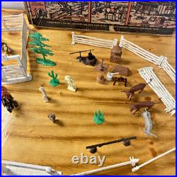 Vintage Louis Marx Roy Rogers Rodeo Ranch Playset Incomplete