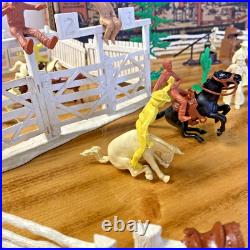 Vintage Louis Marx Roy Rogers Rodeo Ranch Playset Incomplete