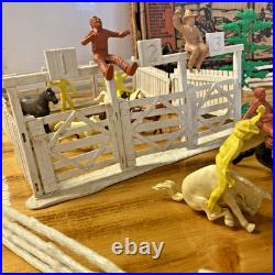 Vintage Louis Marx Roy Rogers Rodeo Ranch Playset Incomplete