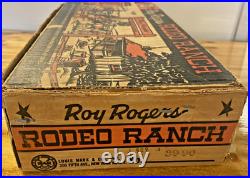 Vintage Louis Marx Roy Rogers Rodeo Ranch Playset Incomplete