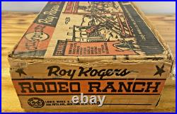 Vintage Louis Marx Roy Rogers Rodeo Ranch Playset Incomplete