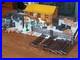 Vintage MARX 1950's BAR-M-RANCH TIN LITHO LOG CABIN PLAYSET-EXCELLENT CONDITION