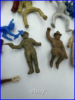Vintage MARX BAR-M-RANCH Play Set With 70+ Vintage Piece- Western Ranch Set