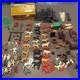 Vintage MARX BAR-M-RANCH Western Ranch Set Tin Toy Litho Cabin With150 Access