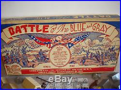 Vintage MARX BATTLE OF THE BLUE AND GRAY Civil War Playset #4760