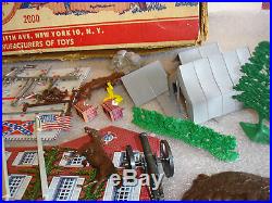 Vintage MARX BATTLE OF THE BLUE AND GRAY Civil War Playset #4760