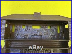 Vintage MARX FORT APACHE Play Set #3682 Embossed BLOCKHOUSE & FORT GATE. Mint