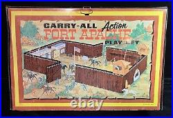 Vintage MARX Fort Apache Carry-All Action Playset with Accessories 1968