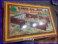 Vintage MARX Fort Apache Carry-All Action Playset with Accessories 1968