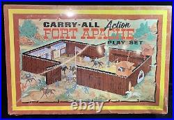 Vintage MARX Fort Apache Carry-All Action Playset with Accessories 1968