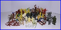 Vintage MARX MPC ARCHER & Others Plastic TOY FIGURES PLAYSET 79 PIECES Original