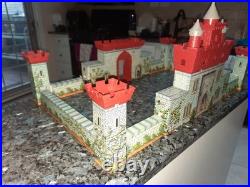 Vintage MARX Noble Knights vs. Vikings Metal & Plastic Castle Playset