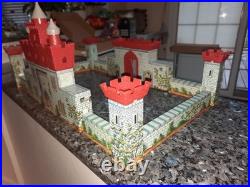 Vintage MARX Noble Knights vs. Vikings Metal & Plastic Castle Playset