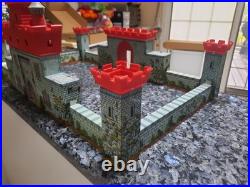 Vintage MARX Noble Knights vs. Vikings Metal & Plastic Castle Playset