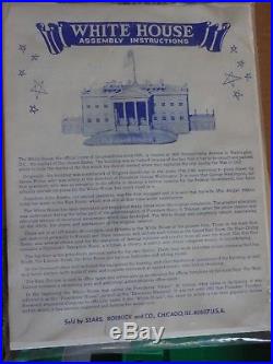 Vintage MARX Sears American Heritage THE WHITE HOUSE Play Set RARE COMPLETE