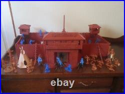 Vintage MARX Sears FORT APACHE Playset with BOX 59841 99% complete