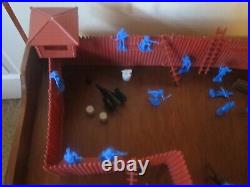 Vintage MARX Sears FORT APACHE Playset with BOX 59841 99% complete