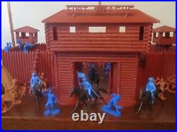 Vintage MARX Sears FORT APACHE Playset with BOX 59841 99% complete