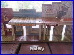 Vintage MARX & T. COHEN Metal Playlands-2 Roy Rogers Western Town & Fort Superior