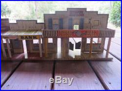 Vintage MARX & T. COHEN Metal Playlands-2 Roy Rogers Western Town & Fort Superior