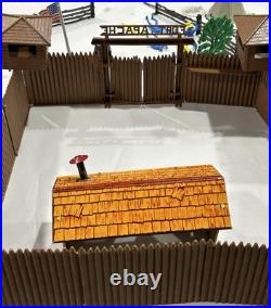Vintage MARX Toy FORT APACHE Play Set Cavalry Stockade Civil War Lot Accessories