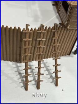 Vintage MARX Toy FORT APACHE Play Set Cavalry Stockade Civil War Lot Accessories