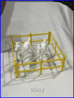 Vintage MARX Toy FORT APACHE Play Set Cavalry Stockade Civil War Lot Accessories