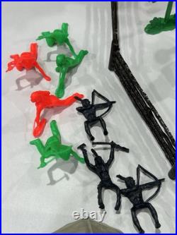 Vintage MARX Toy FORT APACHE Play Set Cavalry Stockade Civil War Lot Accessories